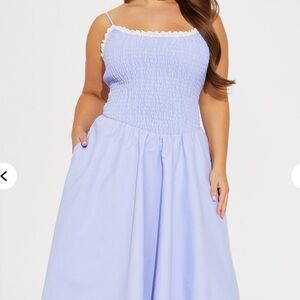 Fashion Nova Lavender Midi Dress